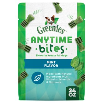 Greenies Anytime Bites Dog Treats – Blueberry Flavor, 65 Chews, 15 Calories Each, Small & Chewy For Training