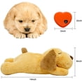 thumbnail image 2 of Juguetes de latido del corazón para perros para aliviar la ansiedad, juguetes de peluche suaves para perros, juguetes calmantes para el entrenamiento del comportamiento del cachorro, almohada de compañía para cachorros, gatos, gatitos, mascotas - Perros Rojo Verde, 2 of 5