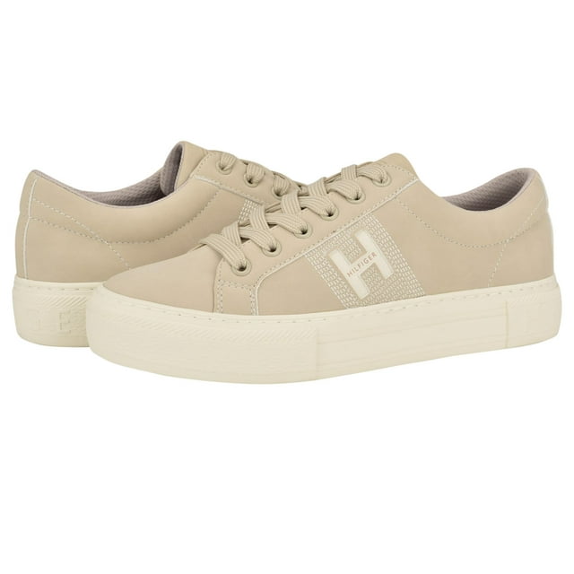 Zapatilla Tommy Hilfiger Aconia para mujer, color beige, talla 9.5