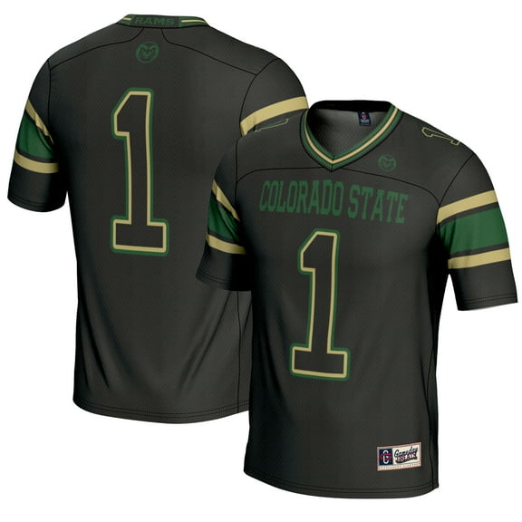 Men's GameDay Greats #1 Black Colorado State Rams Endzone Football Jersey