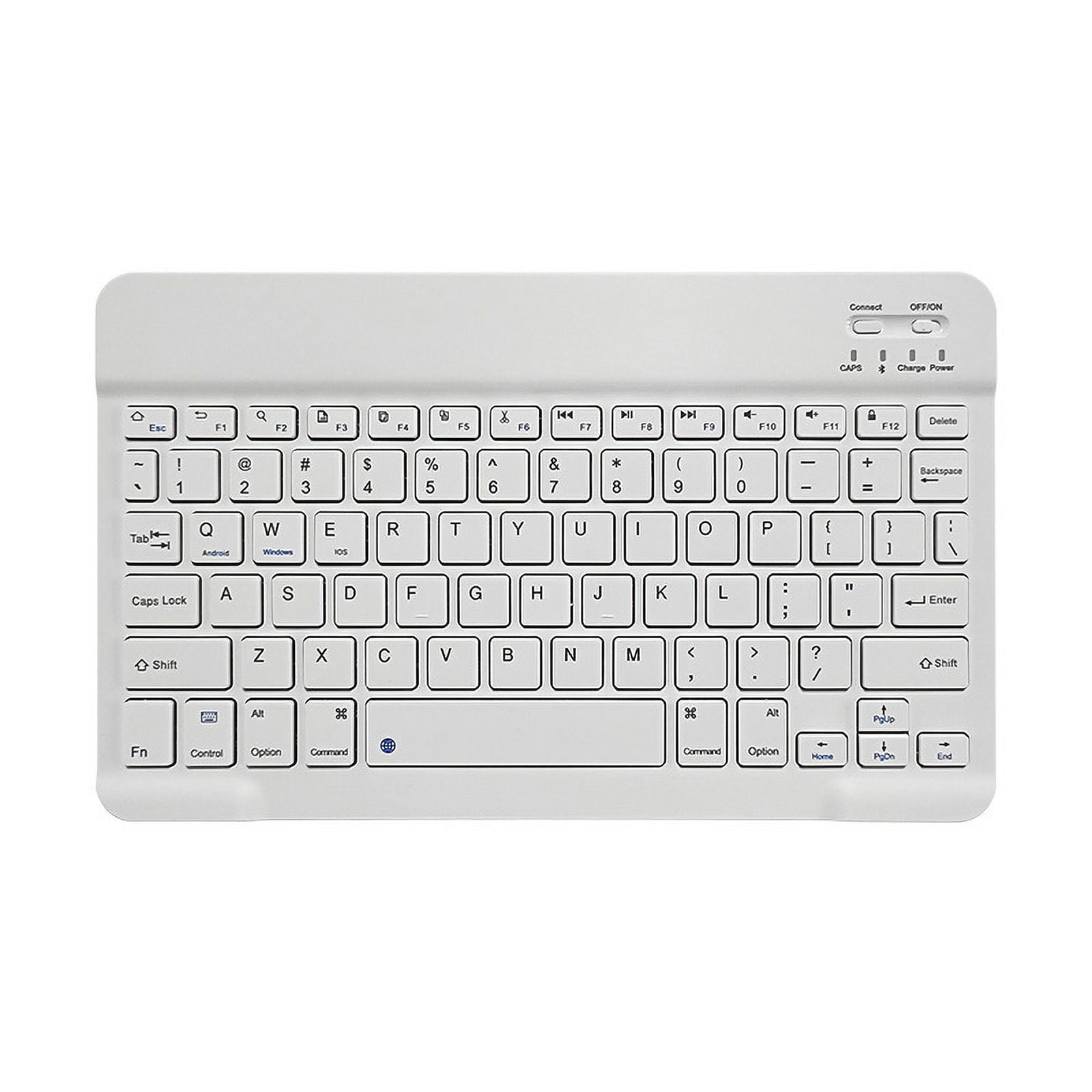 Bluetooth Keyboard for iPad, Wireless Portable Keyboard Compatible with iOS Android Windows Tablets Phones Laptop, Compact Rechargeable Mini Keyboard for iPad iPhone Samsung Tablet