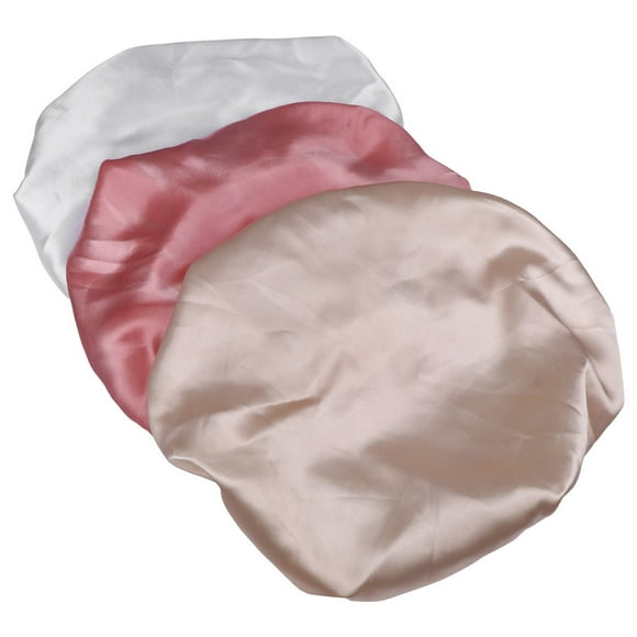 3 gorras elásticas para dormir, gorros de protección para el cabello, sombrero de ala ancha, accesorios para el cabello para viajes a casa