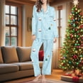 thumbnail image 2 of Ruimatai Women's Christmas Pajama Set Long Sleeve Top & Pants Soft Lounge Wear Cozy Holiday Outfit for Family Party, 2 of 7