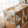 thumbnail image 6 of Fall Pumpkins Table Runner 36 Inches Long, Cotton Linen Table Runner Dresser Scarf, Thanksgiving Country Flower Leaf on Linen Short Fabric Tablerunners for Dining Tables Wedding Holiday Party 13"x36", 6 of 9