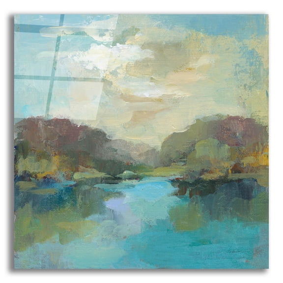 Epic Art 'Mini Landscape' by Silvia Vassileva, Acrylic Glass Wall Art, 12"x12"