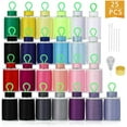 thumbnail image 1 of 50Pcs Bobbins and Sewing Threads, Cotton Sewing Thread Mixed Cotton 21 Colors, 1 of 7