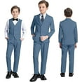 thumbnail image 7 of Lycody Boy's Formal Suit Set 6 piece Slim Fit Kids Tuxedo Suits for Wedding Teen Toddler Boy Dress Suit Outfit, 7 of 7
