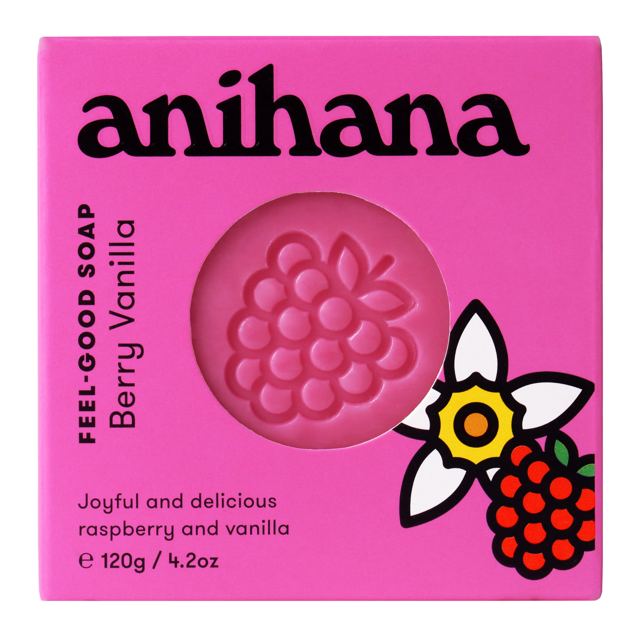 Anihana Feel-Good Soap Berry Vanilla for All Skin Types 4.2oz