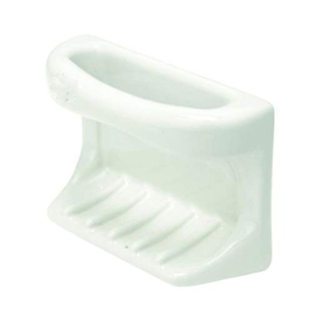 6 x 4 White Porcelain Soap Holder with Rag Bar Tilein Mount Walmart