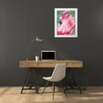 thumbnail image 3 of Vitaletti, Carolee 12x14 White Modern Wood Framed Museum Art Print Titled - Fabulous Flamingos II, 3 of 4