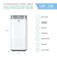thumbnail image 4 of Humidificador PerfectAire 5L Ultrasónico de Niebla Fría con LED, 4 of 7