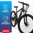 thumbnail image 3 of Huffy 27.5" Vertis 36V Adult Electric Mountain Bike Aluminum, Fits Riders 5'0"+, Blue, Unisex, 3 of 13