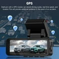thumbnail image 6 of Podofo 4K Dash Cam Front and Rear Full HD Dash Camera for Cars, Free 64GB Card, Built-in GPS/WiFi, 3.16" IPS Screen Dashcam Support App Control, G-Sensor, Night Vision, 24H Parking Mode, 6 of 10