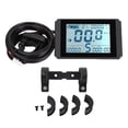thumbnail image 2 of Electric Bike LCD Display, Simple Installation Electric Bike Display Long Lasting Lightweight  for 22.2mm Handlebar, 2 of 7