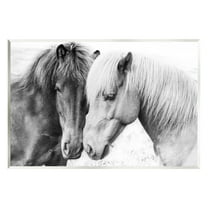 Stupell Industries Horse Love Duo Portrait Animals & Insects Photography Unframed Art Print Wall Art, 15 x 10