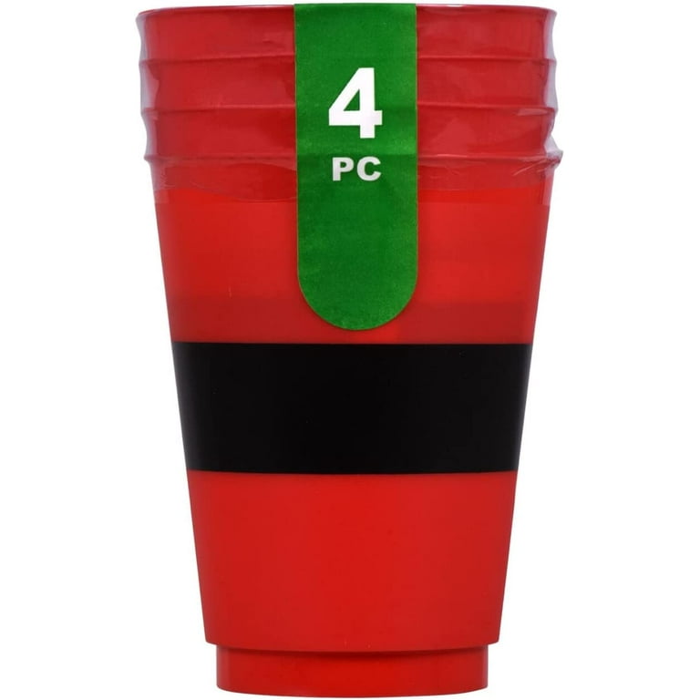 Set of 24 Christmas Plastic Party Cups 16 oz Santa's Belt Plastic Tumblers  Disposable Holiday Stadiu…See more Set of 24 Christmas Plastic Party Cups