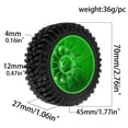 thumbnail image 7 of 4 Pcs RC Wheels and Tires RC Truck Tires Replacement 14211 RC Parts DIY Modification Set Alloy for Model Enthusiasts, 7 of 7