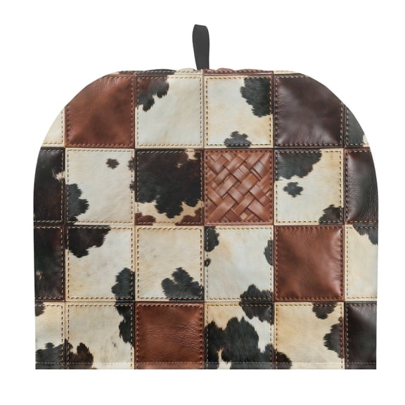 HELLHERO Patchwork Cowhide Style Teapot Protective with Insulation Thermal Insulation Polyester Canvas, All Saints' Eve
