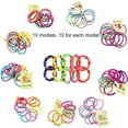 thumbnail image 5 of 100 Pcs Girls Hair Ties Set Candy Colors Hair Bands Accessories with Clips Jewelry Kit, 5 of 8