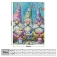 thumbnail image 4 of Fenyluxe Gnomes Candy Birthday Flannel Bed Throw Blanket Cozy Lightweight Plush Gift for All Seasons 50x60in, 4 of 6