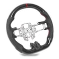 thumbnail image 1 of Volant Hydro Dip, Structure Durable Anneau Supérieur Rouge Cuir Perforé Volant Plat pour V6 EcoBoost GT Shelby, 1 of 7