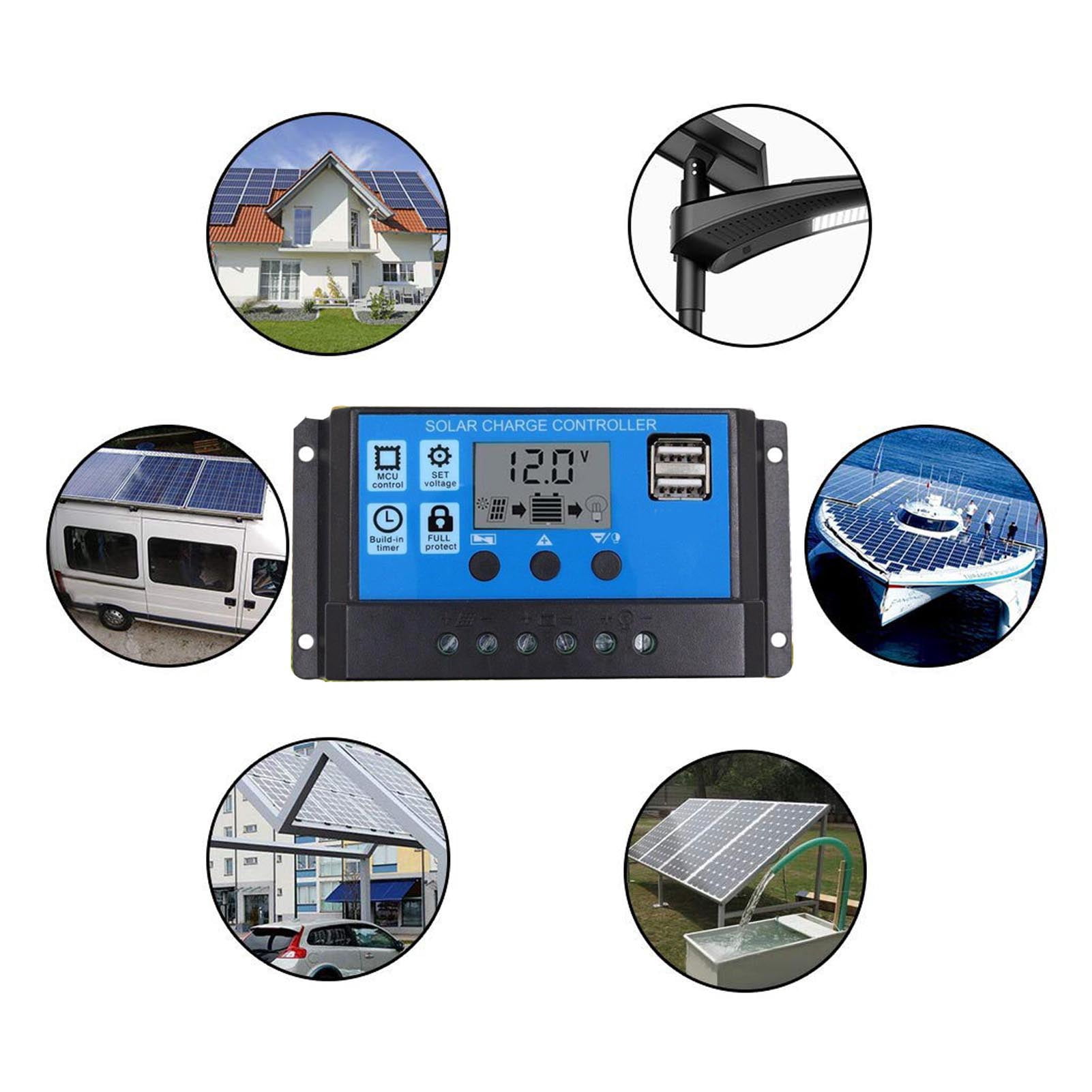 Solar Generator System,300W 12V to 220V Inverter 18W 18V Solar Panel with Controller for Power