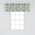 thumbnail image 2 of Ambesonne Tree Window Valance, Illustration of Triangles, 54" X 18", Coral and Reseda Green, 2 of 3