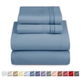 thumbnail image 1 of Nestl Juego de Sábanas Matrimoniales XL, Suaves Al Instante, Bolsillo Profundo, 4 Piezas Microfibra Suave Lujo Matrimonial Azul Piedra, 1 of 8