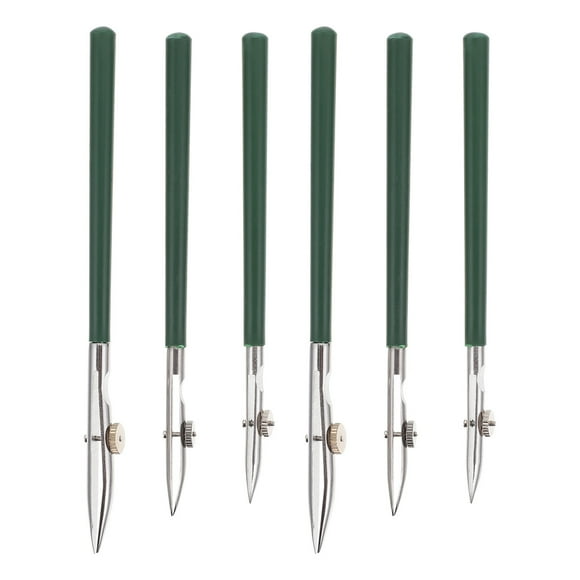 BRIGHTFUFU 6 rotuladores de línea recta ajustables (color verde)