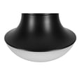 thumbnail image 6 of Kenroy Home Chelsea 7'' Flush Mount Ceiling Light Fixture with White Glass Bowl Shade for Entryway, Hallway, Closet, or Bedroom, Black, 6 of 8