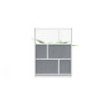 thumbnail image 2 of LUXOR MW-5370-FCG Modular Room Divider Wall System - 53" x 70" Starter Wall, 2 of 10