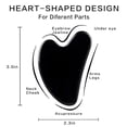 thumbnail image 2 of Herramientas faciales Gua Sha FUIYOOCEN, obsidiana natural, piedra guasha, 2 of 7