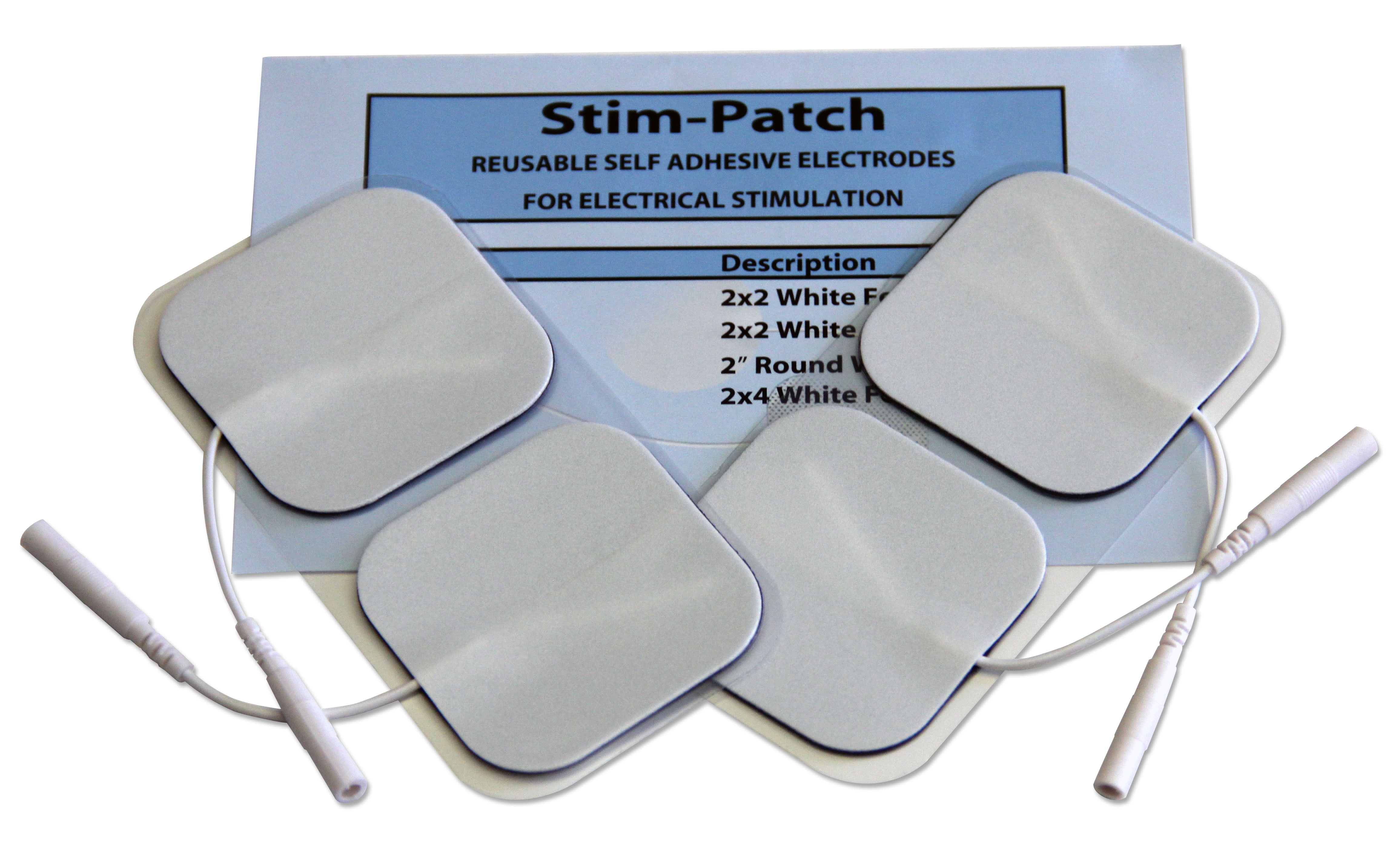 40 Electrodes for TENS EMS or ELECTRONIC Massager Gel Adhesive 2.0"x2.0