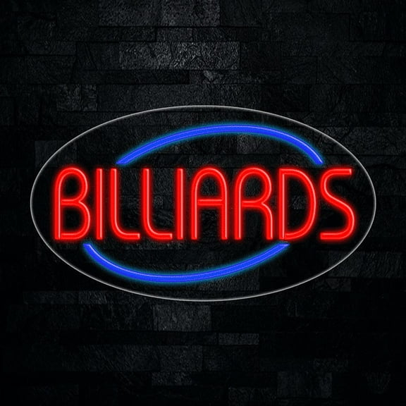 Billiards LED Neon Sign 28"L x 16"H #34154