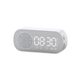 thumbnail image 1 of Reloj despertador Digital con espejo LED, reloj despertador de mesa con pantalla grande, altavoz inalámbrico, Subwoofer, reproductor de música, compatible con Bluetooth, 1 of 1