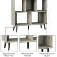 thumbnail image 6 of Bestier Open Storage Bookshelf, Ashwood Grain, Wash Grey, 6 of 6
