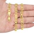 thumbnail image 4 of Nuragold 14K Real Yellow Gold Solid Mariner Chain Anchor Link Necklace 16"-26" (2mm-7.5mm) Italian Jewelry for Men & Women, 4 of 22