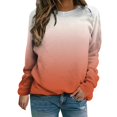 thumbnail image 4 of ManxiVoo Women's Oversized Sweatshirt Drop Shoulder Comfort Fit Pullover Top For Relaxed Casual Style M Size Orange, 4 of 5