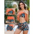 thumbnail image 7 of JYLFC Two-Piece Tummy Control Tankini Swimsuits for Women Modest Bathing Suit with Shorts, Orange L, 7 of 7