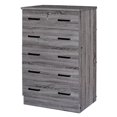 thumbnail image 4 of Better Home WC5-GRY Cindy Commode 5 Tiroirs en Bois avec Serrure, Gris, 4 of 14