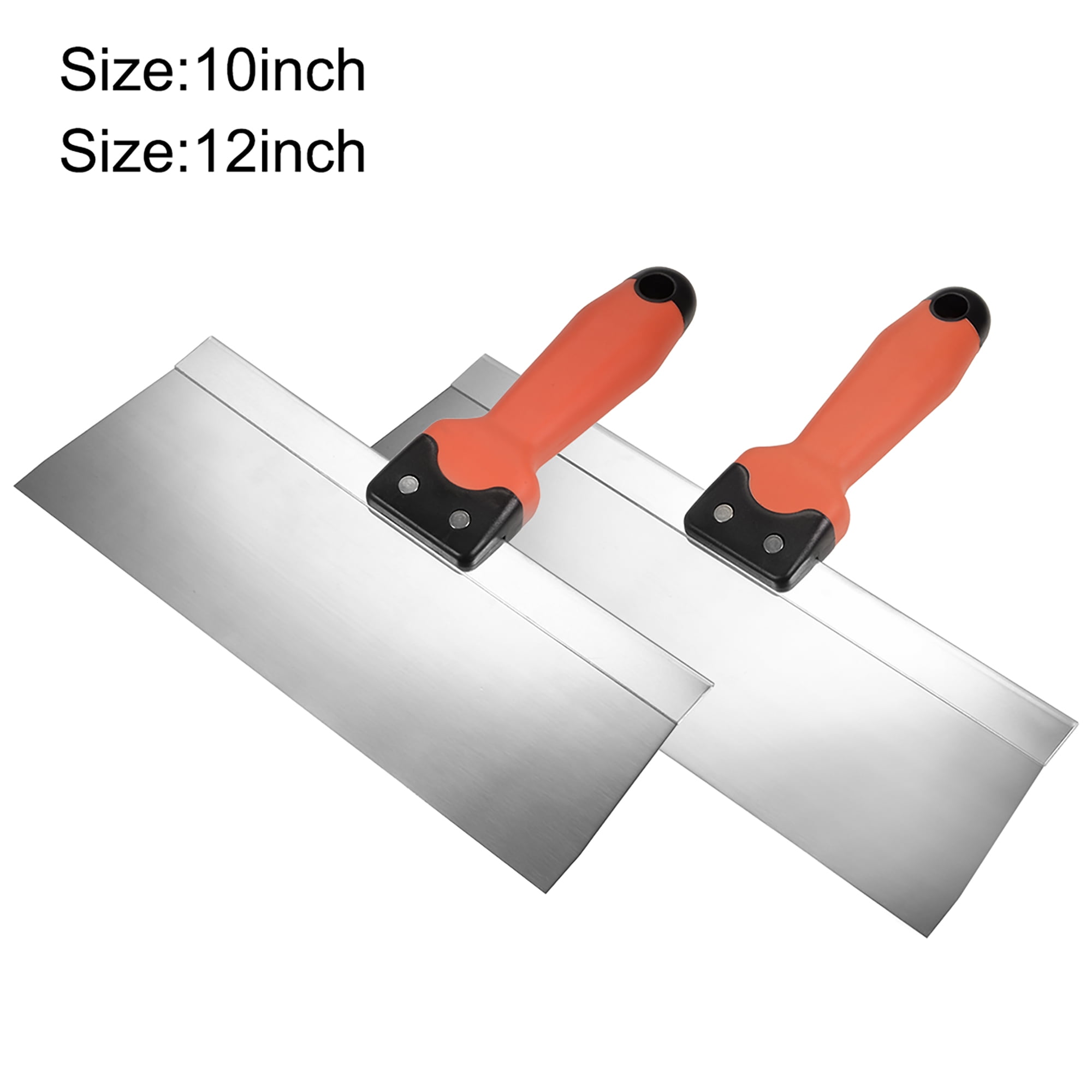 ESreake Large Putty Scraper 12 Stainless Steel Putty Knives with Plastic  Ergonomic Handle for Taping Paint Wall Floor Tile, Metal Spackle Tools  Knife,Remover for Wood, Wallpaper Scraper (12) - Yahoo Shopping