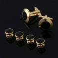 thumbnail image 6 of 6 Pcs Men's Tuxedo Cufflinks Formal Costume Shirt Studs Cuff Links Set Steady, 6 of 13