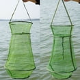 thumbnail image 7 of KUFptva Portable Fishing Net Nylon Landing Net Cast Fishing Net Cage 3 Layer Round Folding Fish Shrimp Meshes Enduring, 7 of 7
