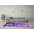 thumbnail image 3 of Ahgly Company Indoor Round Oriental Purple Industrial Area Rugs, 6' Round, 3 of 4