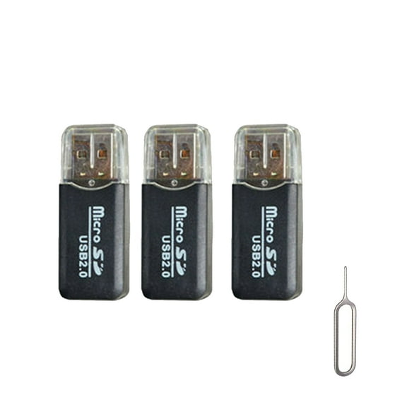 3 Mini USB 2.0 Memory Card Reader Adapter for -SD Card Reader Adapter PC Computer Laptop