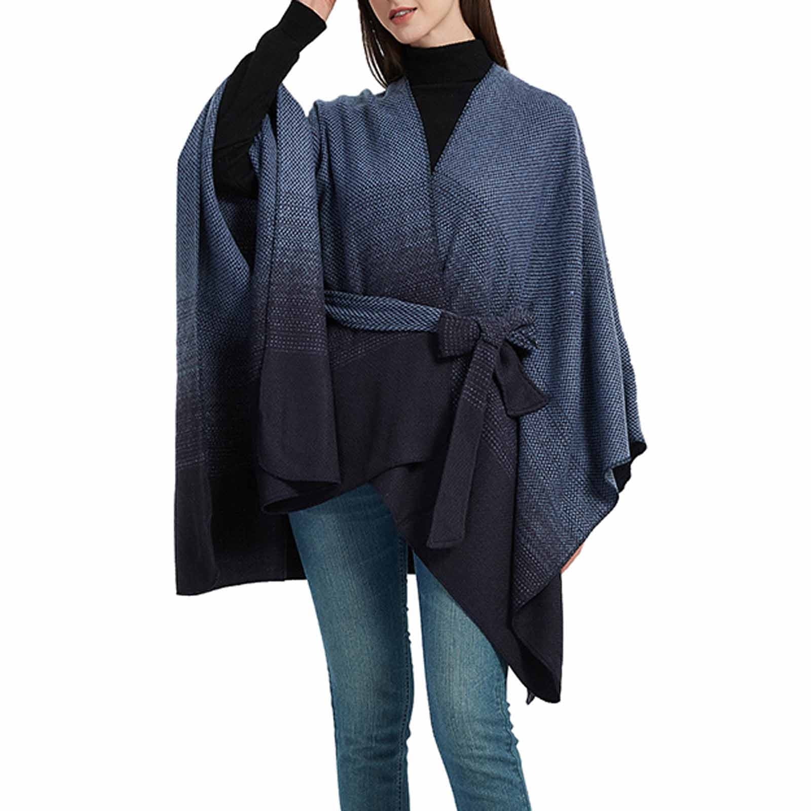 Summer Saving Clearance AXXD Open Front Jacket Shawl Cape Mantle