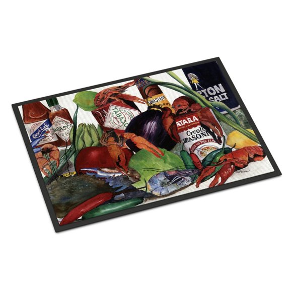 Carolines Treasures 8131MAT Louisiana Spices Doormat 18x27 27"L x 18"W multicolor
