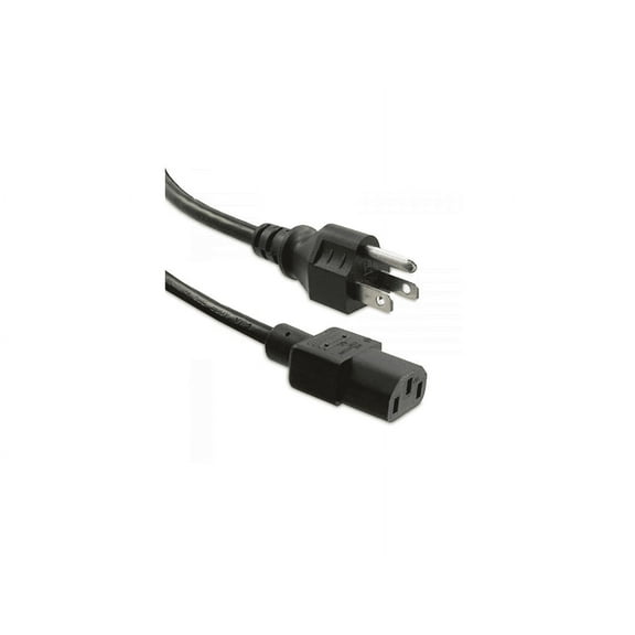 Enet 5-15P To C13 6Ft Black External Power Cord / Cable Nema 5-15P To Iec-320 C13 10A 6'