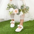 thumbnail image 2 of Toddler Flower Girl Glitter White Dress Shoes Size 11 - Girl Ballet Flats Wedding Party, 2 of 6