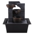 thumbnail image 3 of Tabletop Water Fountain, 4 Tier Tabletop Water Fountain Decorative Colorful Light  For Office For Study US Plug 110V, 3 of 8